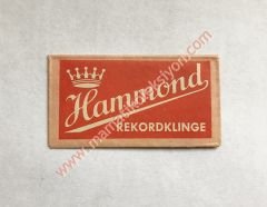 Hammond Rekordklinge - Jilet Eski Jilet,Old Blade,Razor