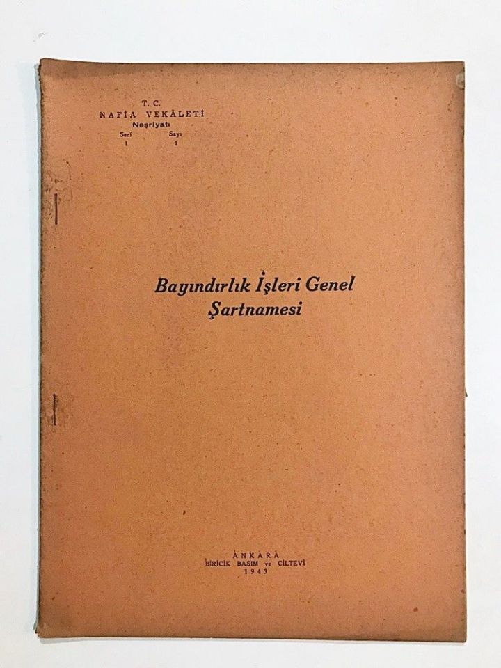 Bayındırlık İşleri Genel Şartnamesi 1943 - Kitap