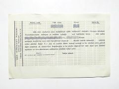 Şen Hırdavat Pazarı / Varujan SAHAKYAN Boş senet - Efemera