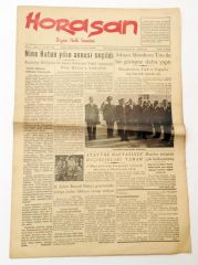 Erzurum Horasan gazetesi - 9 Mayıs 1955 - Efemera