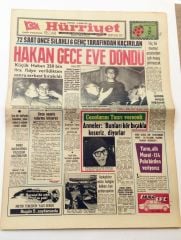 Hürriyet gazetesi - Hakan Duman eve döndü, 19 Nisan 1971 - Efemera