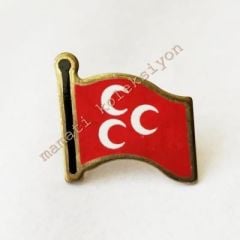 M.H.P. Milliyetçi Hareket Partisi - Bayrak rozet