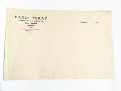 Hamdi TEKAY Bilumum hububat, bakliyat ÇARŞAMBA - Antetli kağıt
