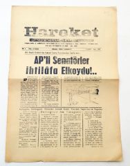 İZMİR, Hareket gazetesi - 6 Şubat 1970 - Efemera