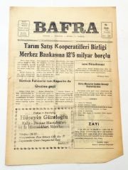 SAMSUN, Bafra gazetesi - 8 Ocak 1976 - Efemera