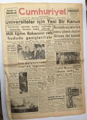 Cumhuriyet gazetesi 6 Şubat 1958 - Efemera
