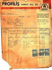 Profiliş Sanayi Kol. Şti - Fatura - Efemera