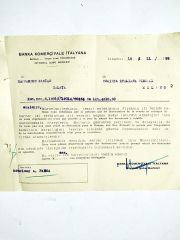Hamparzum SARIAN 1939 yılı gümrükle ilgili yazışma - Efemera.