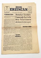 Hür Erzincan gazetesi - 5 Kasım 1965 - Efemera