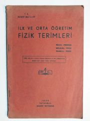 İlk ve Orta Öğretim Fizik Terimleri / Kitap