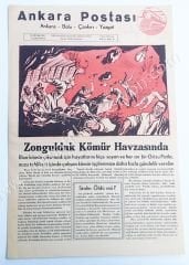 Ankara Postası gazetesi, 14 Ocak 1948 Ankara, Bolu, Çankırı, Yozgat, Zonguldak - Efemera