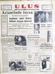 17-18 Haziran 1955 tarihli, Kesikbaş cinayeti haberli, 2 adet Ulus gazetesi