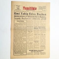 ADANA, Yeni Fikir gazetesi - 8 Eylül 1960 - Efemera