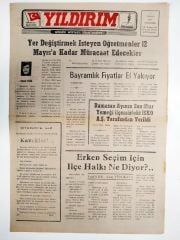 Bursa İnegöl Yıldırım gazetesi, 4 Mayıs 1989 - Efemera