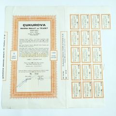 Çukurova Makina İmalat ve Ticaret 1 adet Hisse - Hisse senedi