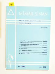 Mimar Sinan Dergisi - Sayı: 142