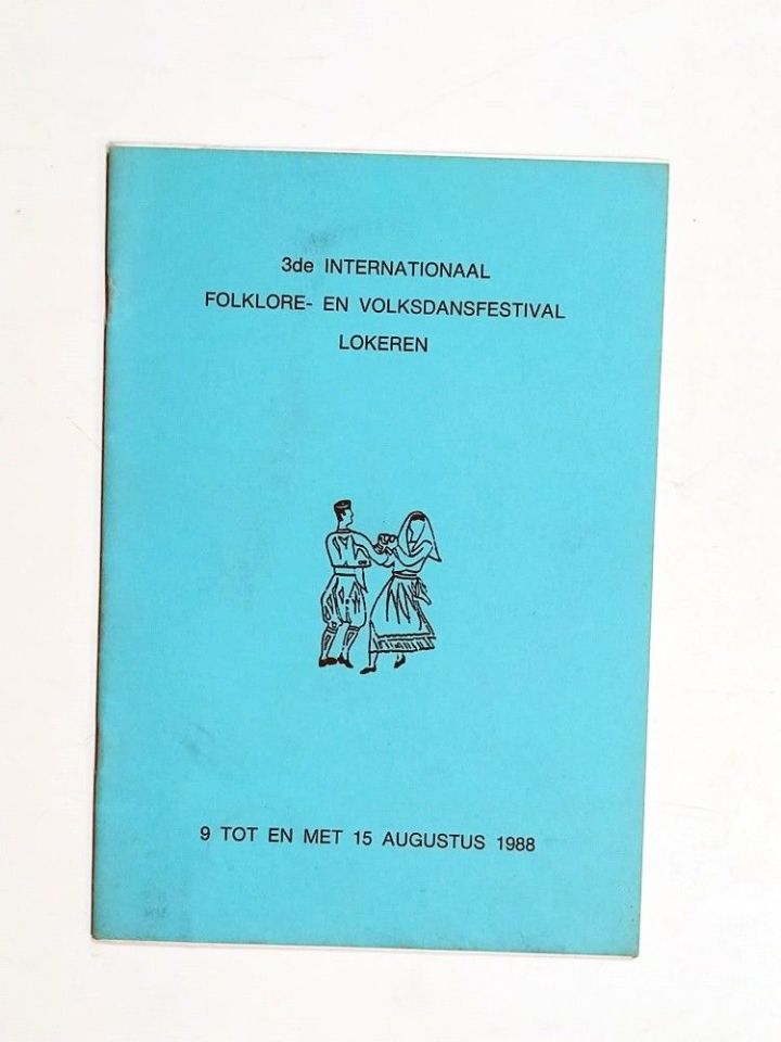 Folklore En Volksdansfestival Lokeren 1988 - Kitap