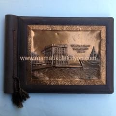 Ziraat Bankası Karaköy şubesi - Bakır kabartma kapaklı fotoğraf albümü - Efemera