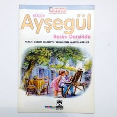 Küçük Ayşegül resim dersinde