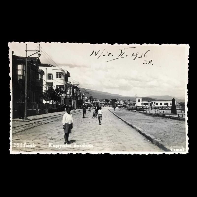 İzmir Karşıyaka Kordonu 1936 - Foto Cemal / Fotokart