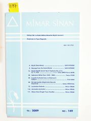 Mimar Sinan Dergisi - Sayı: 149