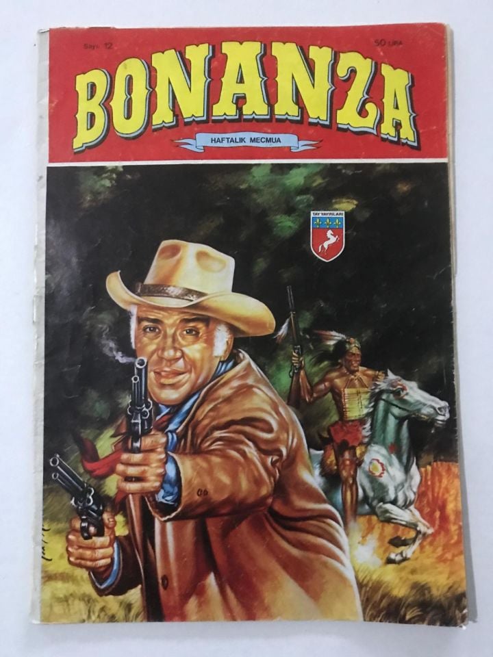 Bonanza Sayı:12 -Tay yayınları / Büyük boy - Eski Çizgi Roman