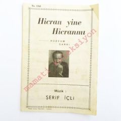 Hicran yine hicranımı  - Şerif İÇLİ  Ş. İskender Kutman musiki edevatı ve nota yayın evi