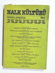 Halk Kültürü dergisi 1984/3 - Dergi