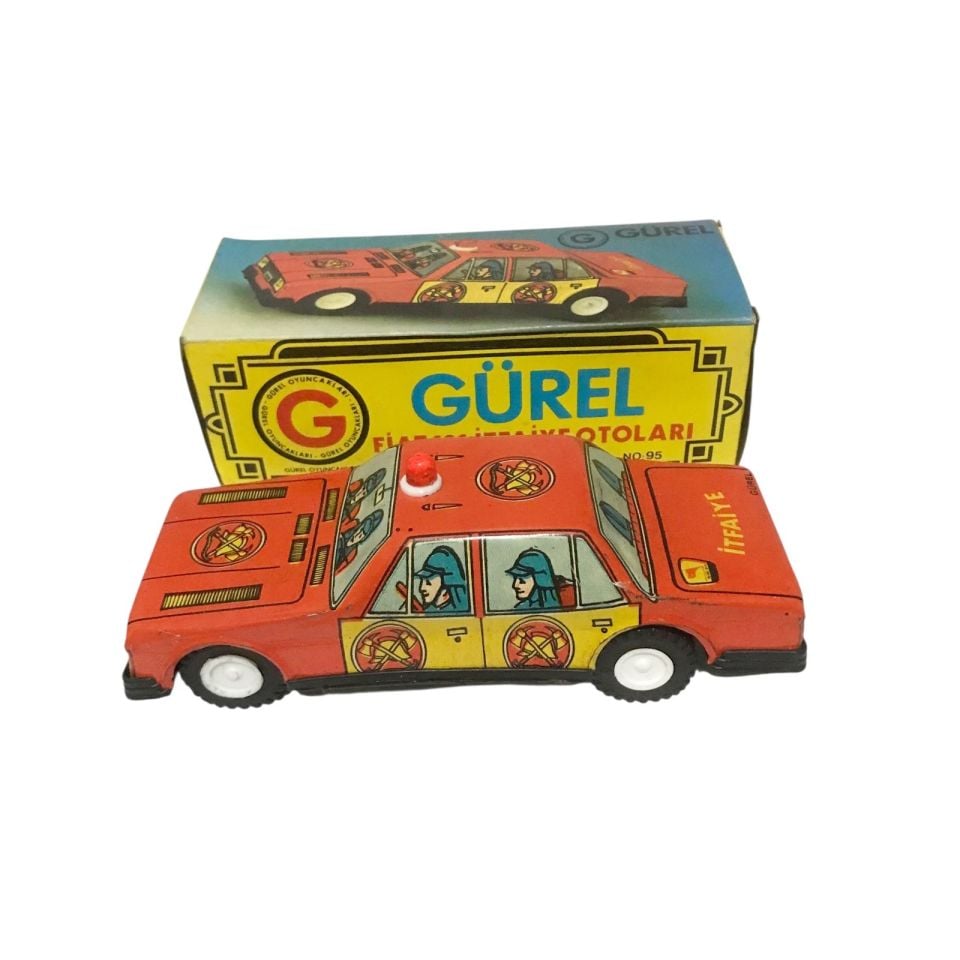 Fiat 131 İtfaiye Otoları - Gürel Oyuncakları / Kutulu Teneke Oyuncak