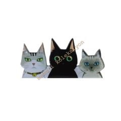 Üç silahşör kedi - rozet