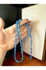 MAVİ RENKLİ UÇAK CAMI TESBİH KAPSÜL KESİM BÜYÜK BOY T-208