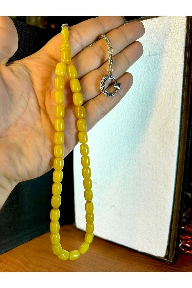 SARI SIKMA ÇUBUK KEHREİBAR TESBİH KAPSÜL KESİM T-163