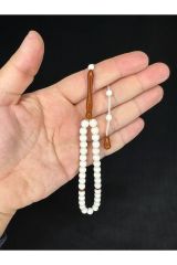 DEVE KEMİĞİ TESBİH BİLEK BOY KUKA İMAME KÜRE KESİM 7MM T-639