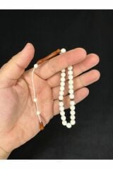 DEVE KEMİĞİ TESBİH BİLEK BOY KUKA İMAME KÜRE KESİM 7MM T-639