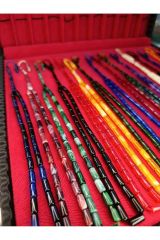 50 ADET KESME KESİM TOZ KEHRİBAR TESBİH KARIŞIK RENKLİ SİSTEMLİ 11MMX5MM ÖZEL ÖLÇÜ
