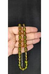 SEVGİLİYE ÖZEL HEDİYE SIKMA KEHRİBAR TESBİH YEŞİL RENK KAPSÜL KESİM H-1401.