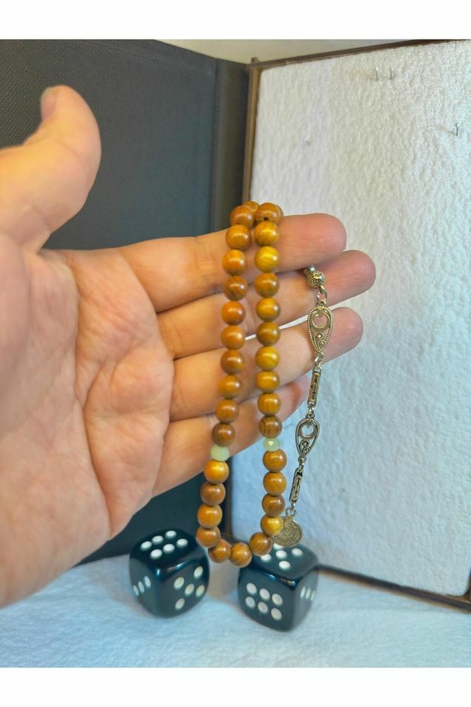 Dut Ağacı Tesbih 8 Mm Küre Kesim T-40