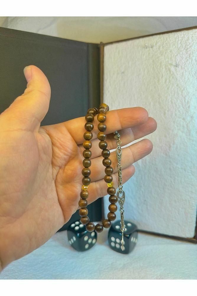 Çin Armut Ağacı Tesbih Küre Kesim 8 Mm T-38