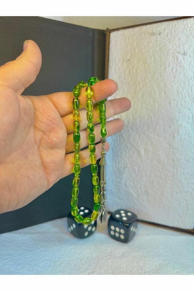 Uçak Camı Tesbih Yeşil Renkli Kapsül Kesim T-80