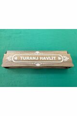 TURUNCU HAVLİT TAŞI 33'LÜ VE ZAZA TESBİH AHŞAP KUTUDA SEVGİLİYE BABAYA HEDİYE