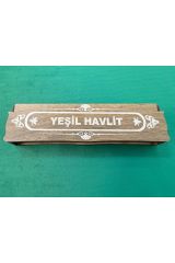 YEŞİL HAVLİT TAŞI 33'LÜ VE ZAZA TESBİH AHŞAP KUTUDA SEVGİLİYE BABAYA HEDİYE