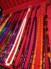 15 ADET KESME KESİM TOZ KEHRİBAR TESBİH KARIŞIK RENKLİ SİSTEMLİ 11MMX5MM ÖZEL ÖLÇÜ