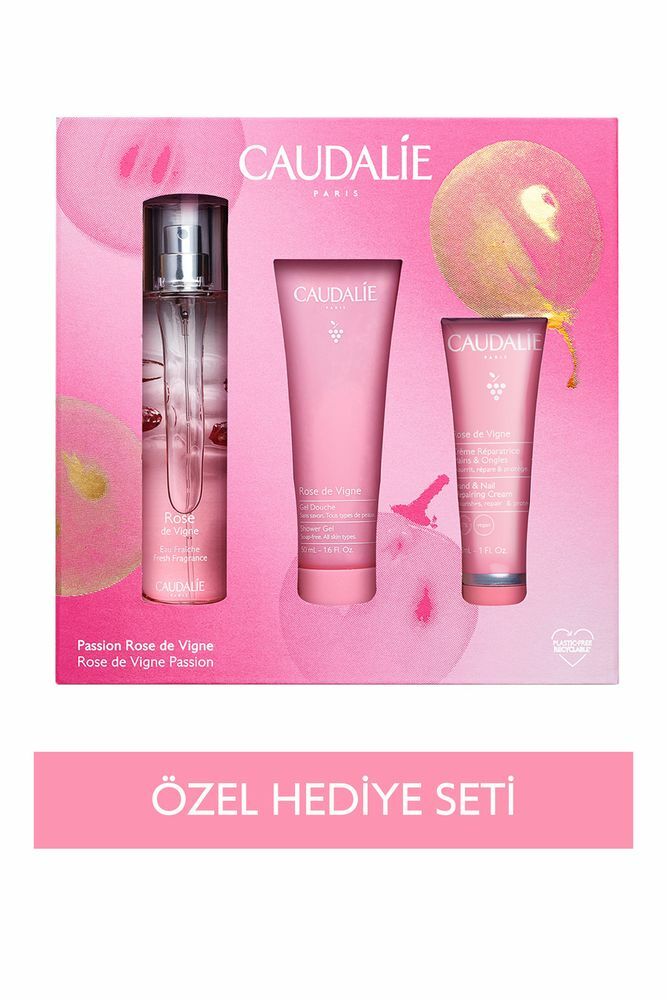 Rose De Vigne Üçlü Bakım Seti - Parfüm 50 Ml + Duş Jeli 50 Ml + El Bakım Kremi 30 Ml