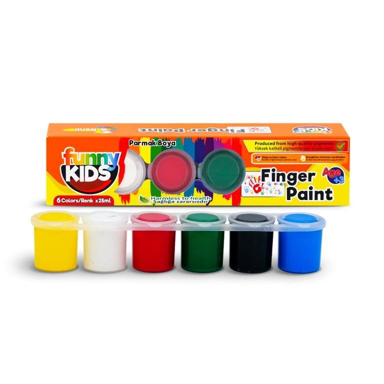 FUNNY KIDS PARMAK 6*25 SIRALI SET 1700