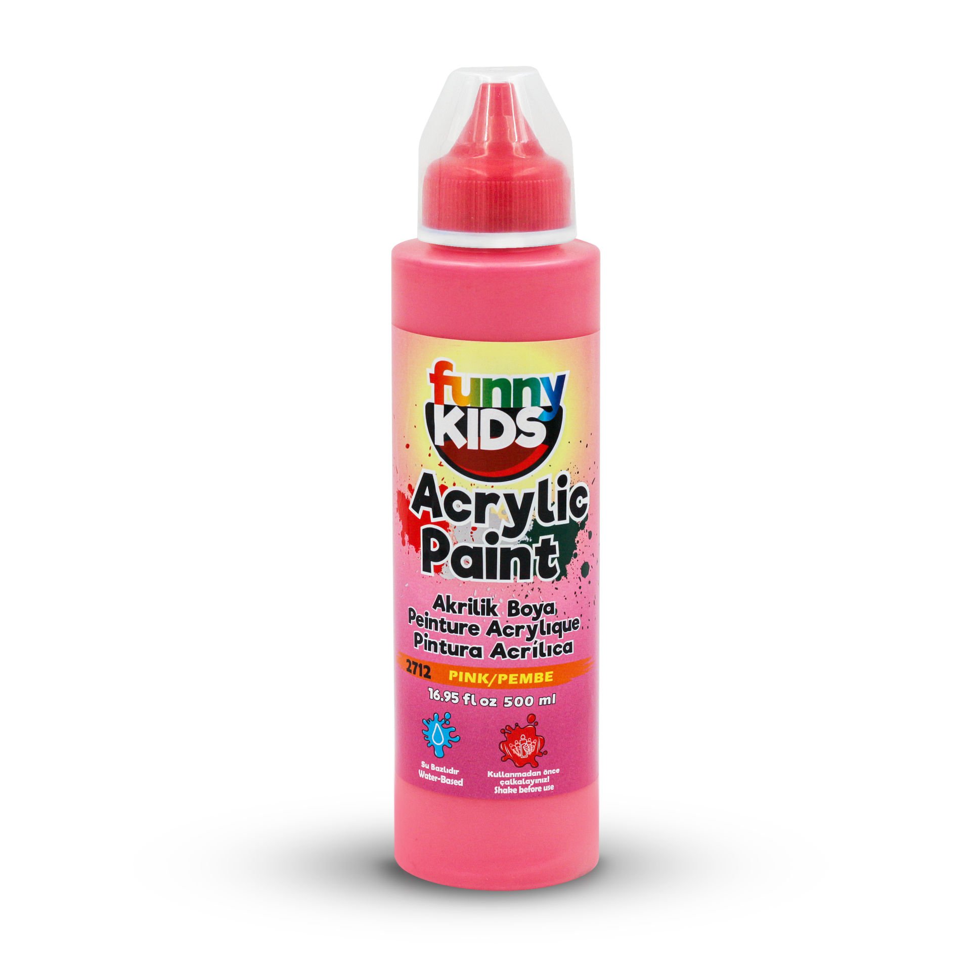 FUNNY KIDS AKRİLİK BOYA 500 CC 2712 PEMBE