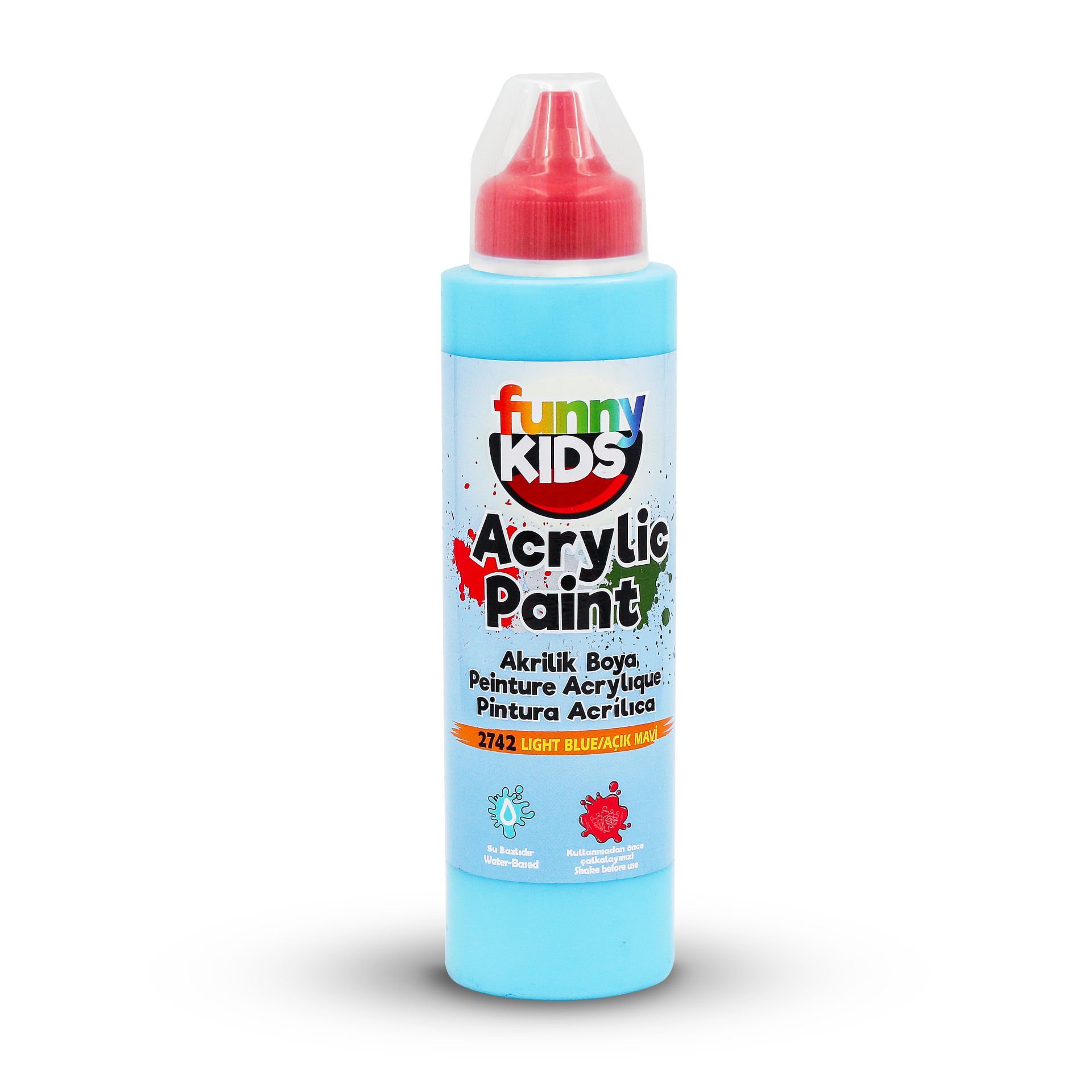 FUNNY KIDS AKRİLİK BOYA 500 CC 2742 AÇIK MAVİ