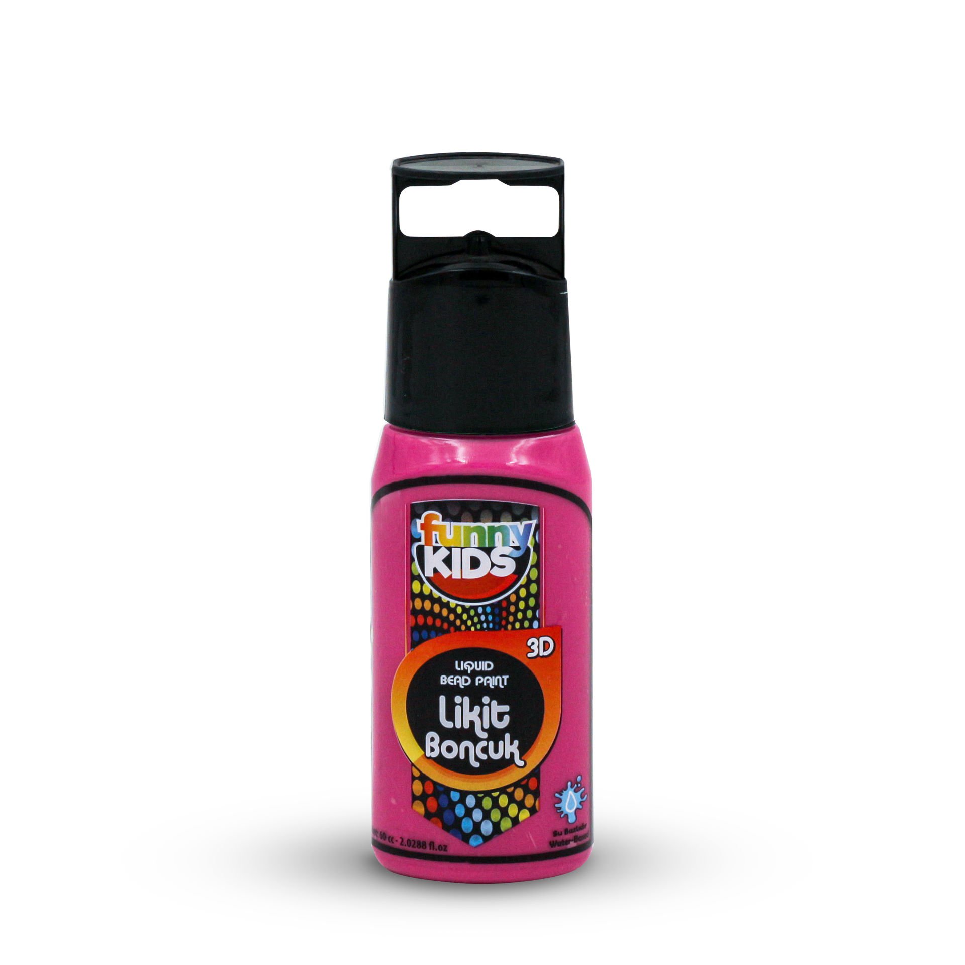 FUNNY KIDS BOYUTLU BONCUK LİKİT 60 CC FUŞYA 2520