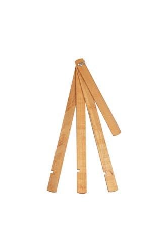 DEMONTE DELİKLİ KAYIN ŞOVALE 40 CM VERNİKLİ