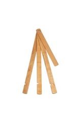 DEMONTE DELİKLİ KAYIN ŞOVALE 40 CM VERNİKLİ