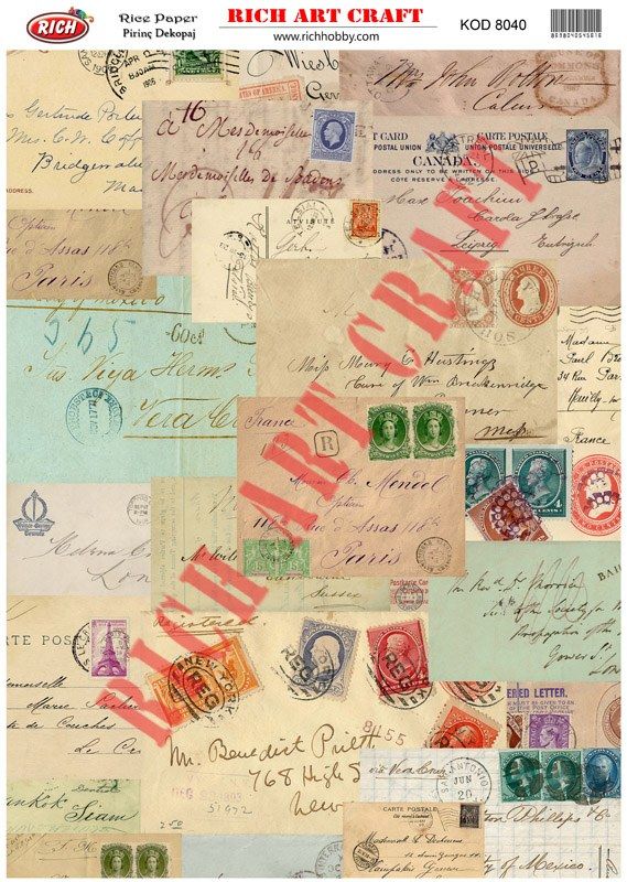 RİCH PİRİNÇ DEKOPAJ KAĞIDI KOD:8040